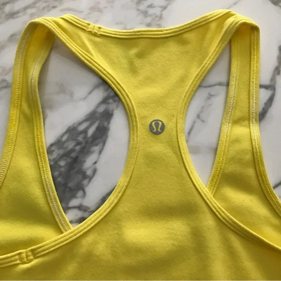 Lululemon Yellow Cool Racerback Tank - Picture 3 of 3